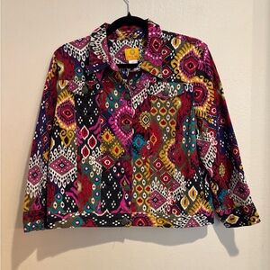 Ruby Rd. New York Super Colorful Geometric Blazer, Women’s 14 Petite